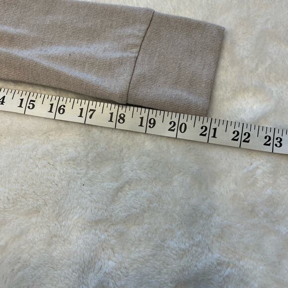 FANG Crewneck Sweater Top with Lace Back Beige/Cream - Picture 2 of 6